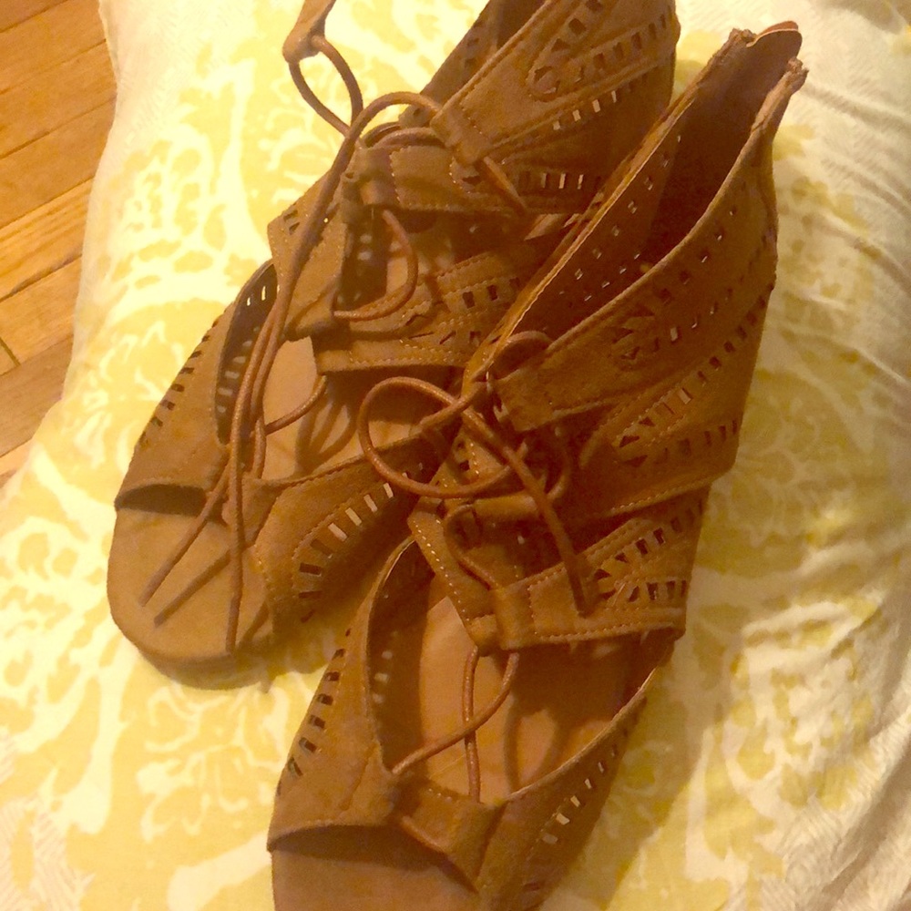 Rampage faux suede sandals